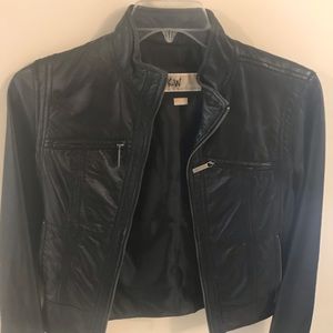 Authentic Michael Kors leather jacket small